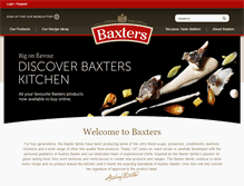 Tablet Screenshot of baxters.com